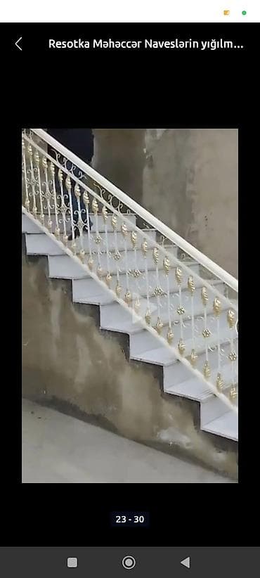 Təmir və tikinti: Dekorativ dəmir məhəccər və resotka işləri – layihələndirmə və yığılma — 1