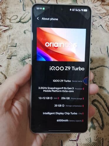 144 hz: Vivo iQOO Z9 Turbo, 256 GB, rəng - Ağ, Barmaq izi, İki sim kartlı, Face ID — 3