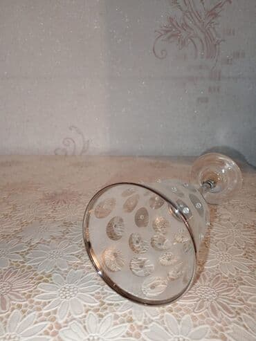 Mətbəx aksesuarları: Qədəhlər, rəng - Gümüşü, Şüşə, 6 ədədli dəst, Türkiyə — 2