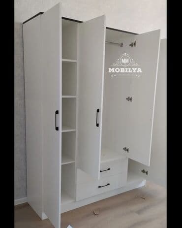 sumqayitda muhafize isi: Yeni, Açılan, 4 qapılı Düz dolab, Qarderob, paltar dolabı, Azərbaycan — 9