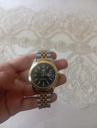 mexanika saatlar: İşlənmiş, Qol saatı, Rolex, rəng - Qızılı — 3