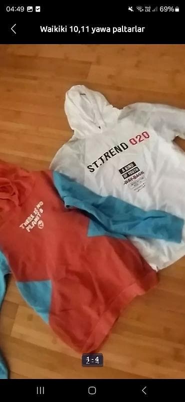 məktəbli forması 2023: Uşaq geyim dəsti – 11-12 yaş - Kapüşonlu sviterlər (Waikiki): - Ağ — 1