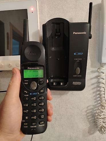 ТВ и видео: Стационарный телефон Panasonic, Беспроводной, Б/у, Самовывоз — 8