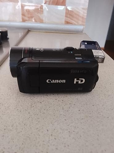 mikrofon mini: Canon Vixia HF10 Full HD videokamera - 1920x1080 Full HD çəkiliş - — 3