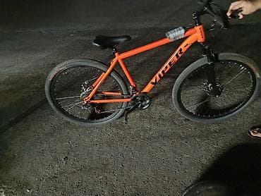 Городские велосипеды: VIPER dağ/şosse hibrid velosipedi - Rəng: parlaq narıncı, qara loqo — 4