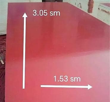 komputer sekilleri: Qırmızı rəngli MDF/laminat lövhə - Ölçü: 3.05 m x 1.53 m (təxminən — 1