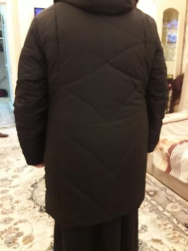 ucuz paltolar: Qadın üçün qara rəngli qış paltosu - Uzun model, dizə qədər - İsti — 3