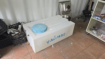 ev dekoru: 350 litr su çəni – YAĞMUR - Material: Ağ rəngli, qalın divarlı — 2
