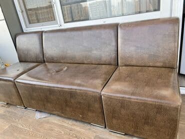 кресло диван: Диван, Без подьемного механизма, Кожзаменитель, Нет доставки — 3