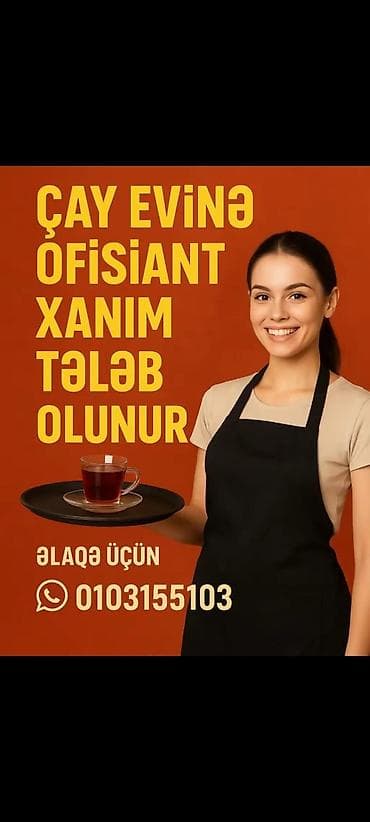 evde derzi isi: Ofisiant tələb olunur — 1