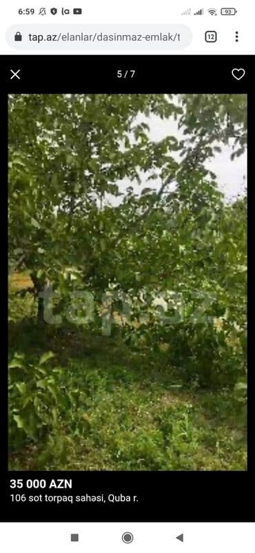 lalafo долгосрочная аренда квартир: 106 sot, Mülkiyyətçi, Kupça (Çıxarış) — 4