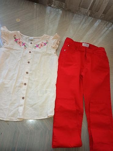 Uşaq geyimi və ayaqqabıları: Qız uşaqları üçün dəst - Köynək: LC Waikiki markalı, ölçü 12–13 yaş — 4