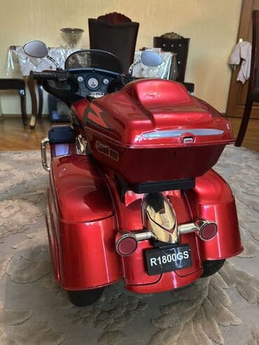 putu maşın: Uşaq üçün elektrikli motosiklet – üçtəkərli kruizer tipli model - — 3