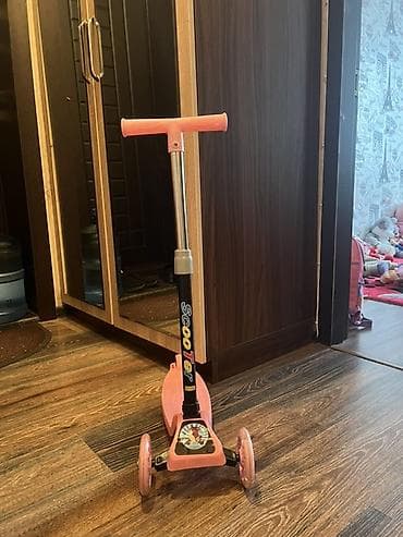 yun corab: Uşaqlar üçün yemək stolu + hədiyyə skuter - Komplekt: çəhrayı rəngli — 3