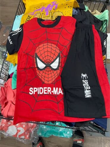 spiderman geyimi: Uşaq dəsti, Uniseks, 3 - 6 ay — 2