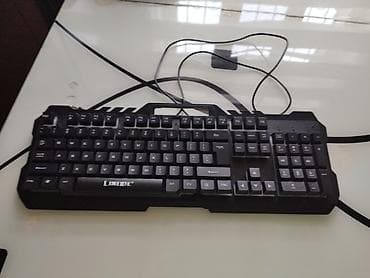 LIMEIDE USB klaviatura - Tam ölçülü, oyun üslublu dizayn: ayrı rəqəm — 1