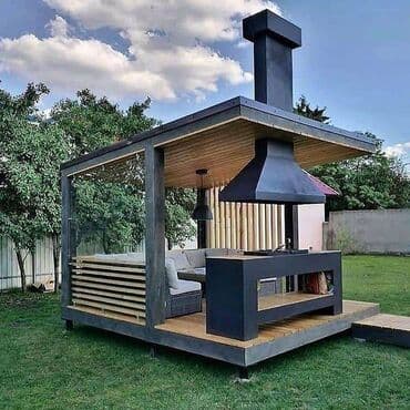 Peçlər və kaminlər: Bağ evlərində və həyətlərdə xüsusi dizaynla yığılmış manqallar — 7