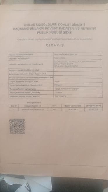 gence kiraye evler 2023: Tikinti, Kupça (Çıxarış) — 1