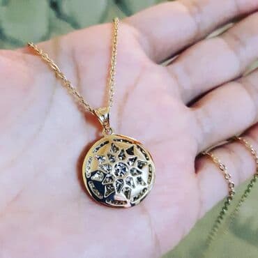 qaş sabitləyici: Boyunbağı, Sarı qızıl, 585 Əyar — 2