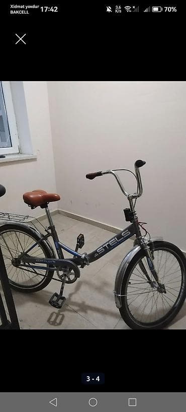 focus velo: Stels Pilot 230 şəhər/krüizer tipli velosiped - Rəng: boz-gümüş — 4
