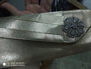 Eynəklər: Клатч женский Франция из золотой парчи с аксессуарами из камней — 7