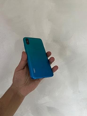 домашний телефон: Redmi 9A, 64 ГБ, цвет - Голубой, Две SIM карты — 8