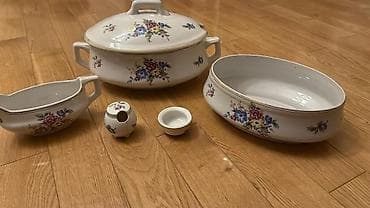 xrustal guldan: Nahar dəsti, rəng - Ağ, Farfor, 6 nəfərlik, Çexiya — 5