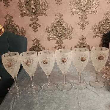 dest qab: Qədəhlər, rəng - Ağ, Bərkidilmiş şüşə, 6 ədədli dəst, 250 ml — 1