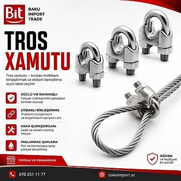 Tros xamutu – trosların möhkəm birləşdirilməsi və etibarlı lalafo.az -da Tros xamutu – trosların möhkəm birləşdirilməsi və etibarlı