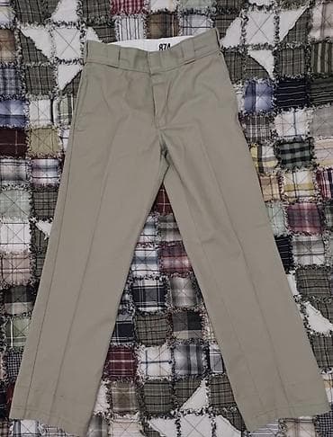 iş geyimi: Dickies klassik iş/gündəlik şalvar - Rəng: açıq bej/xaqui - Model: düz — 5