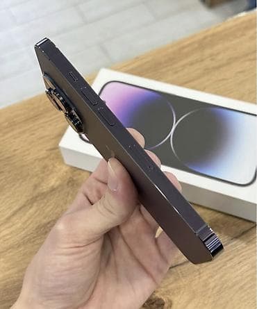 ayfon satisi: IPhone 14 Pro, 256 GB, Deep Purple, Zəmanət, Simsiz şarj, Face ID — 5