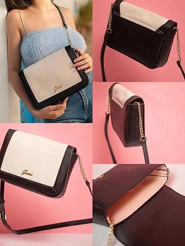 Новая сумка Guess, привезли в подарок из США, сафьяновая кожа, очень