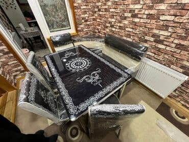 Masa və oturacaq dəstləri: Mətbəx üçün, Yeni, Açılan, 4 stul — 7