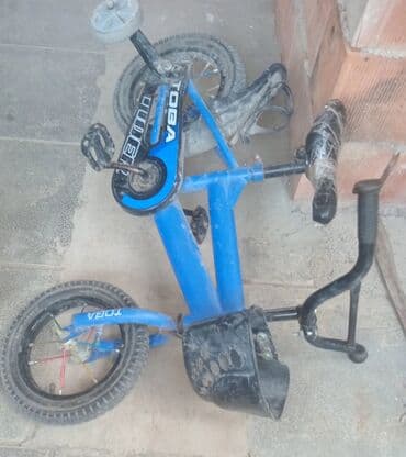 детский велосипед новатрек: Б/у Четырехколесные Детский велосипед Toba, 12", Самовывоз — 1