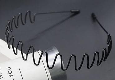 parca abadoklar: Məhsul: Dalğalı metal saç çərçivəsi (Wavy Metal Hair Hoop) abadok — 3