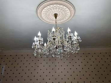 Çılçıraq, 10 və daha çox lampa, Xrustal — 3