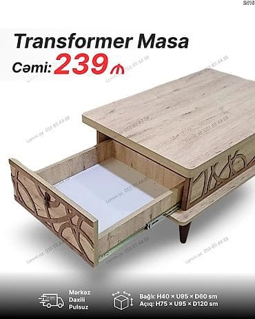 masaj stol: Jurnal masası, Transformer, Taxta — 1