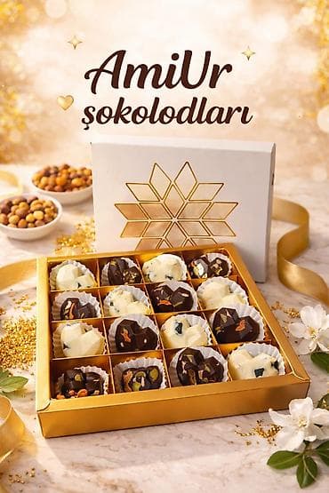 Qida məhsulları: Şokolad çeşidləri AmiUr Deluxe Chocolates markası tərəfindən təqdim — 8