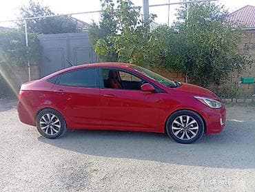 avto cxol: Hyundai Accent sedan – qırmızı rəng - Kuzov: 4 qapılı sedan, parlaq — 4