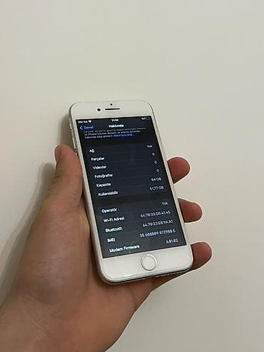 yeni iphone 5s: IPhone 8, 64 GB, Gümüşü, Barmaq izi — 7