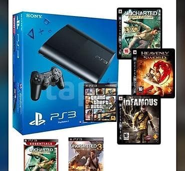 soliton playstation 3: Sony PlayStation 3 (PS3) oyun konsolu komplekti - Model: PS3 Super — 1