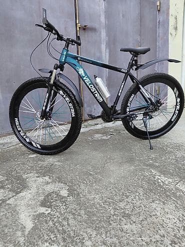 velesiped sumqayit: Velostrim markalı dağ velosipedi. Dizaynı qara-göy rəng — 4