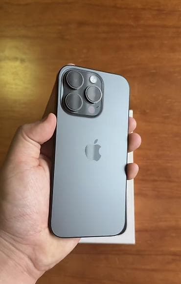 IPhone 16 Pro, 256 GB, Black Titanium, Zəmanət, Barmaq izi, Face ID