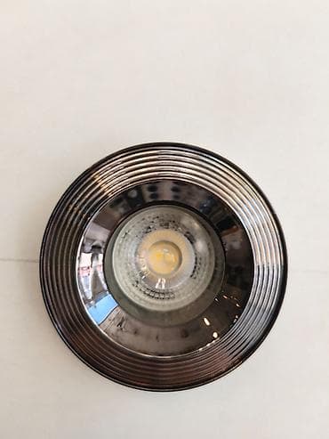 Gömülə tip LED spot işıq - Dizayn: dairəvi korpus, rifli (halqalı) — 1