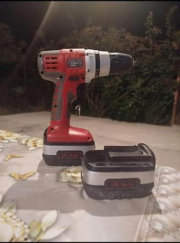Akkumulyatorlu matkap-vintaçan - Güc mənbəyi: 12V Ni-Cd akkumulyator