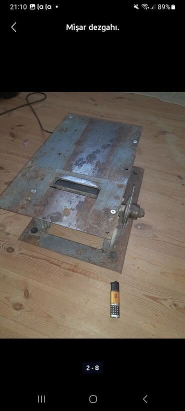 taxta dəzgahı: Mişar dəzgahı – stolüstü tip, metal korpuslu. Xüsusiyyətlər: - Üst — 4