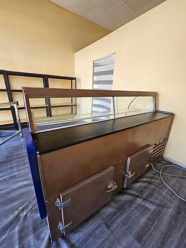 orta vitrin: Soyuduculu vitrin stendi – market, kafe, şirniyyat evi və delikates — 3