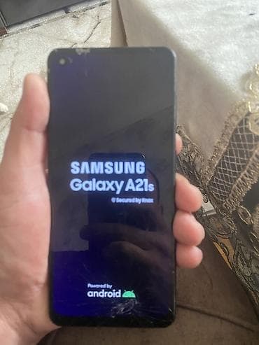 samsung s5 ekran: Samsung Galaxy A21S, rəng - Mavi, Qırıq — 2