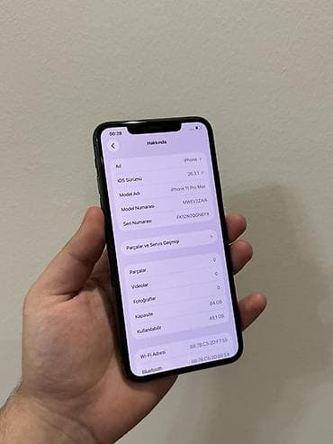 ipone 11 pro max: IPhone 11 Pro Max, 64 GB, Space Gray, Zəmanət, Simsiz şarj, Face ID — 2