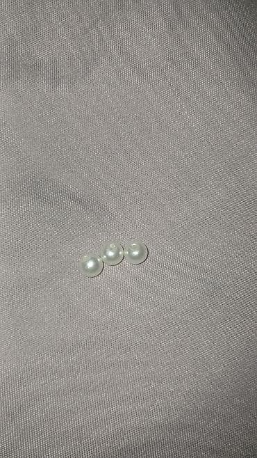 nisan ucun ev dekoru: Ağ inci rəngli dekorativ muncuq dəsti - Rəng: mirvari-ağ, parlaq səth — 1